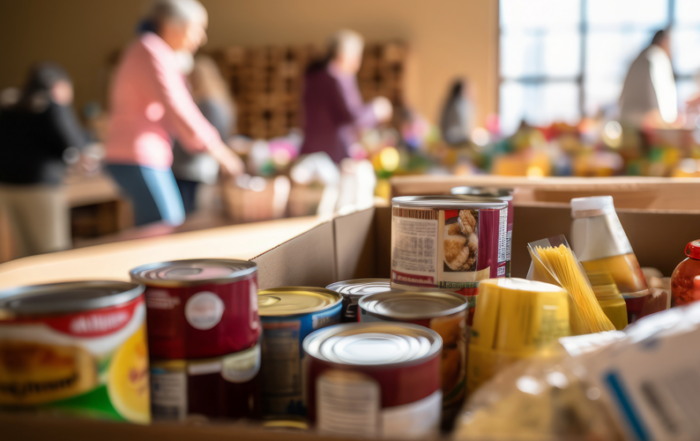 Photo of food bank illustrating Goff project