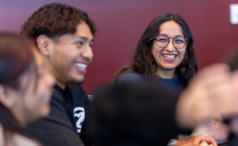 Students at an Eccles Opportunity Scholars Event.