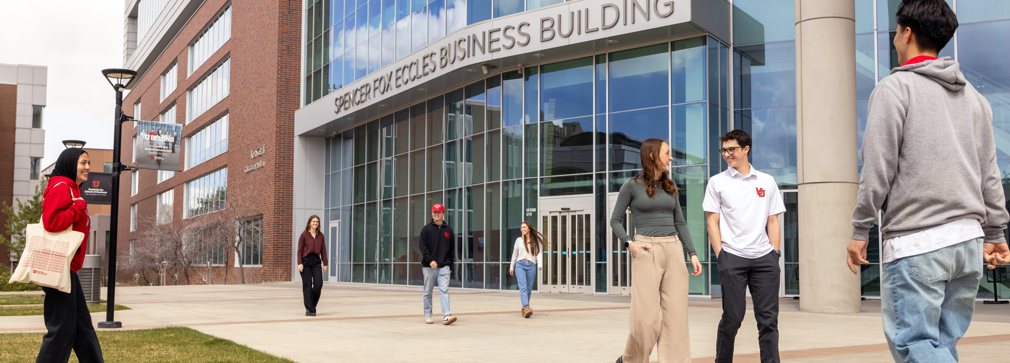 Students at the David Eccles School of Business