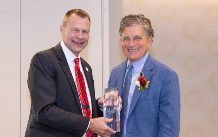 Dean Dirks and 2025 Hall of Fame Winner Greg Goff