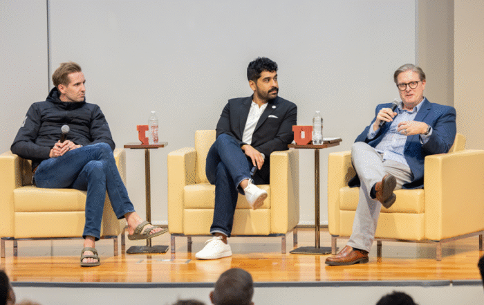 Speakers at the David Eccles Alumni Network Forum