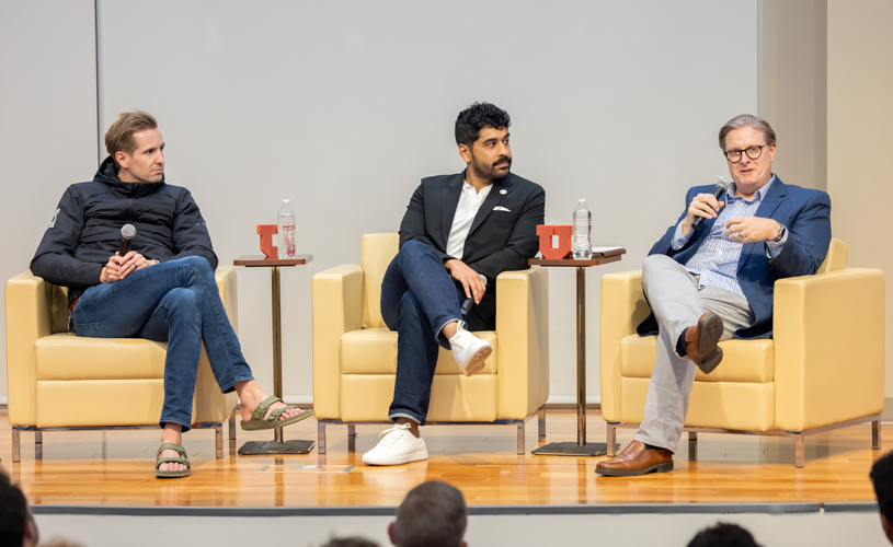 Speakers at the David Eccles Alumni Network Forum