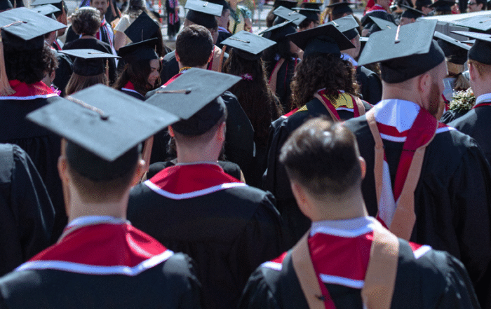 Students graduating from the David Eccles School of Business