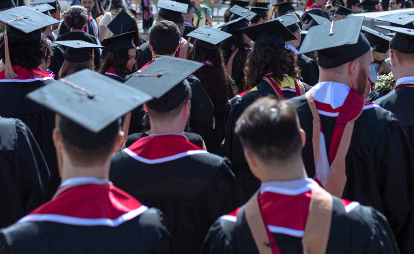 Students graduating from the David Eccles School of Business